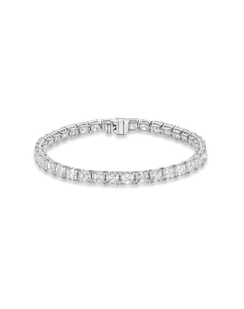 Bracciale Di Diamanti Asscher in oro bianco 18k