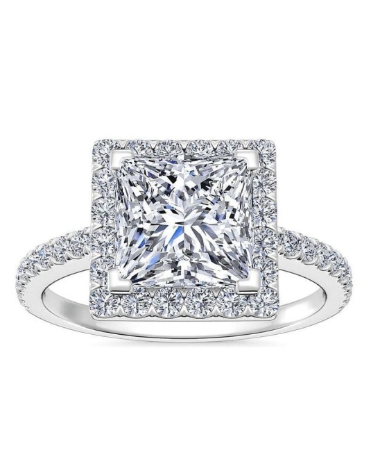 Anello Con Diamante Princess Centrale