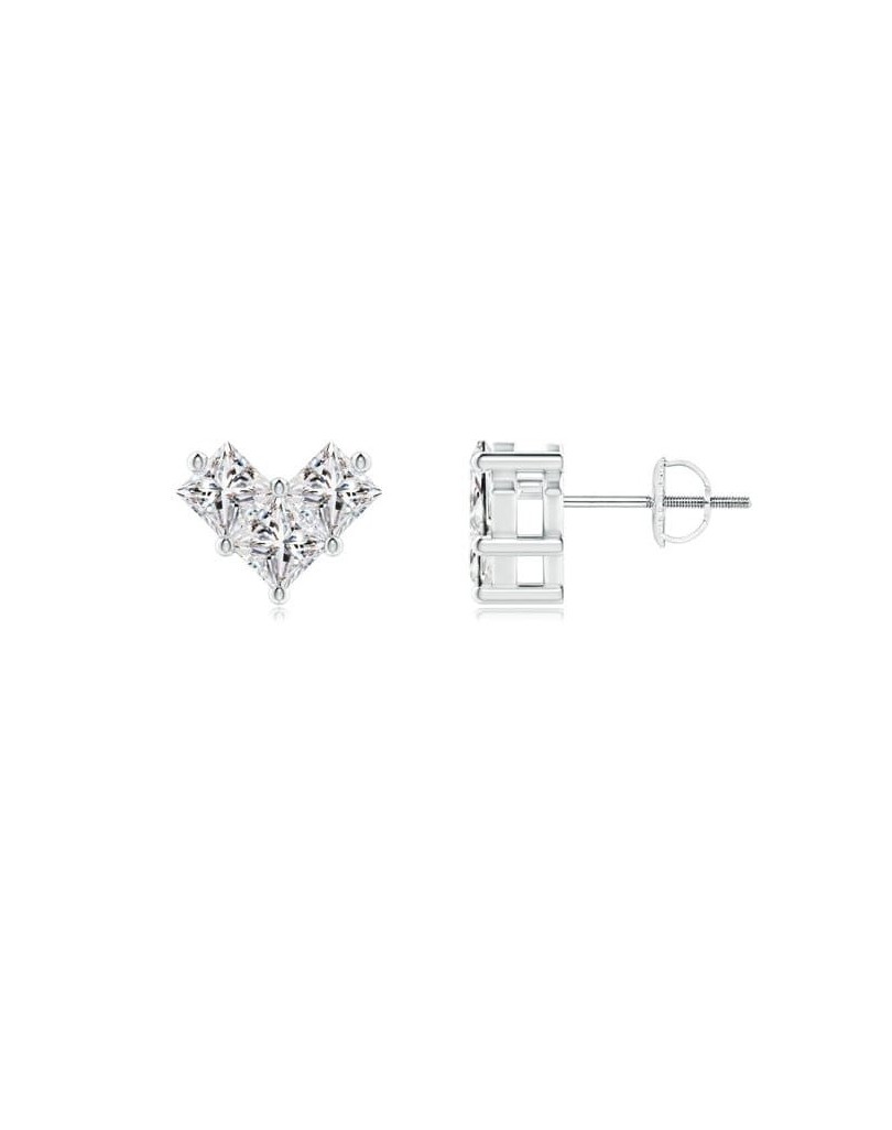 Orecchini Trilogy Diamanti Princess 1.50 carati