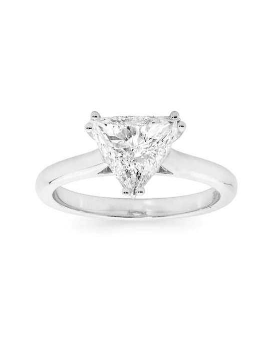 Anello Matrimonio Diamante Trilliant 0.70