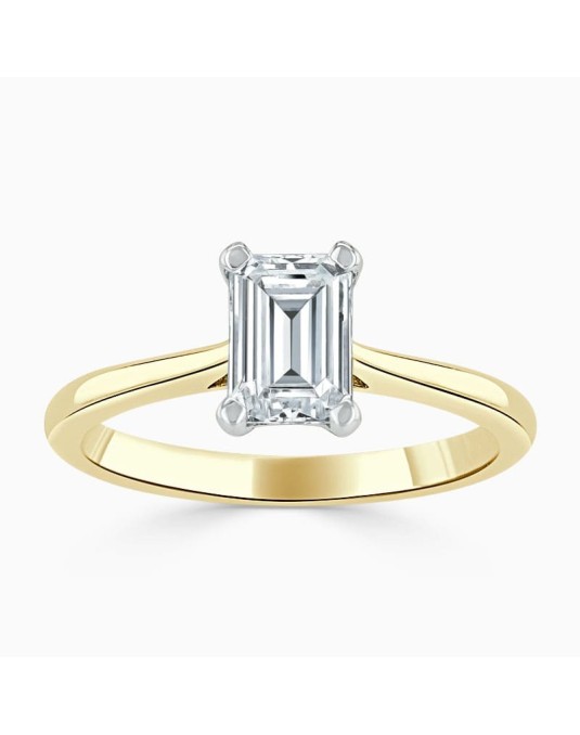 Solitario Diamante Taglio Emerald 1 carato