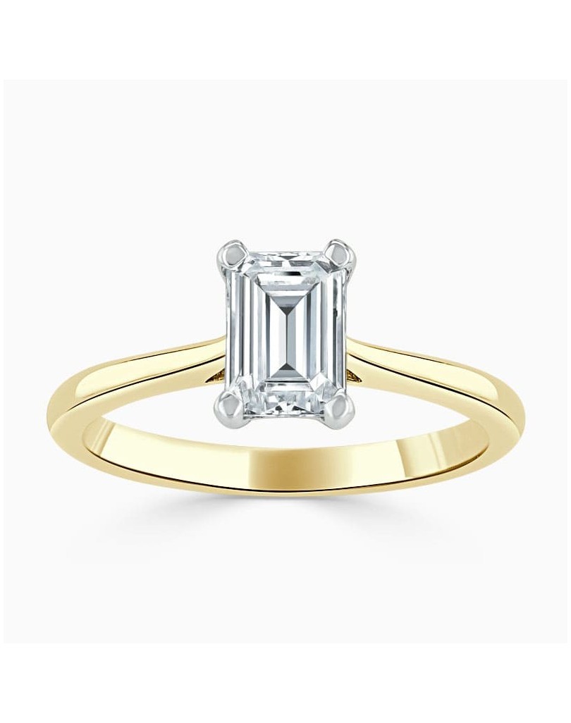 Solitario Diamante Taglio Emerald 1 carato