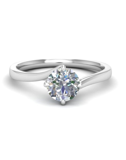 Anello in Platino Valentino con diamante