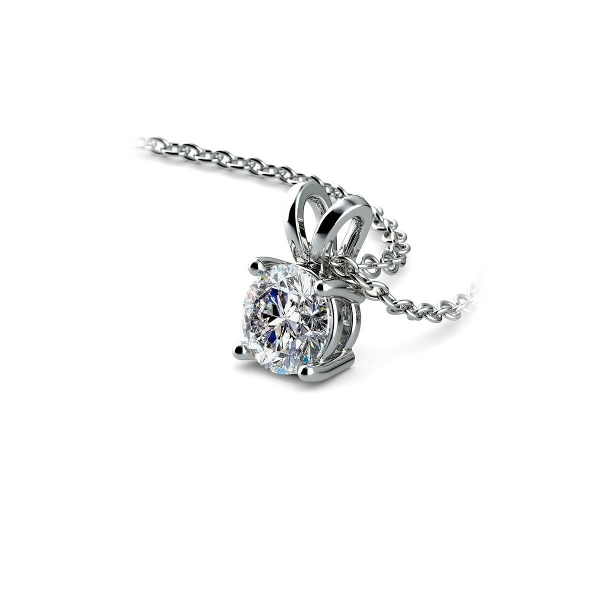 Ciondolo Di Platino con diamante