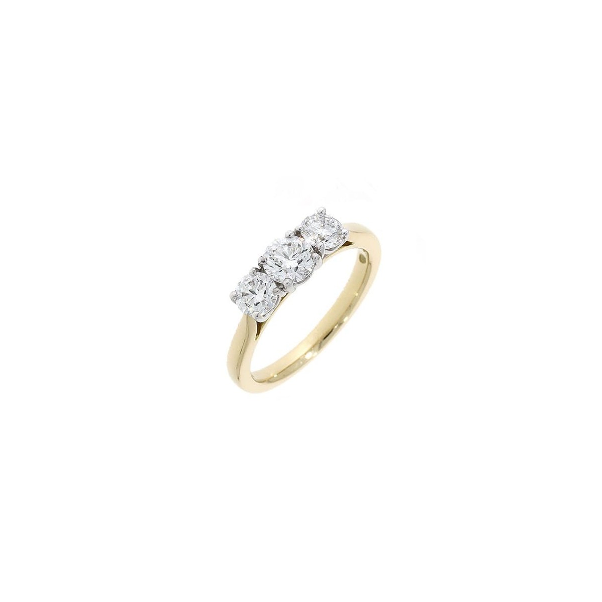 Trilogy in Oro Giallo 18k con diamanti