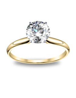 Anello Oro Giallo Modello Cartier con diamante