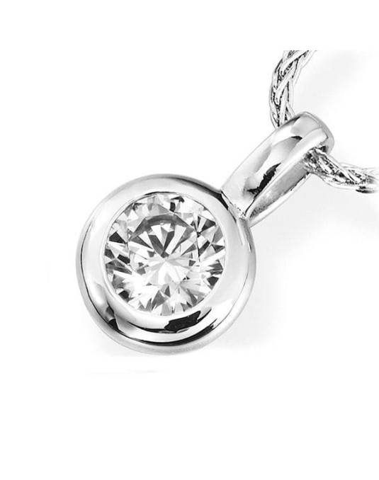 Pendente Modello Cartier in oro bianco