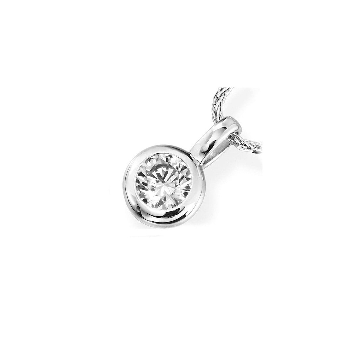 Pendente Modello Cartier in oro bianco