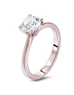 Anello Oro Rosa Modello Cartier con diamante