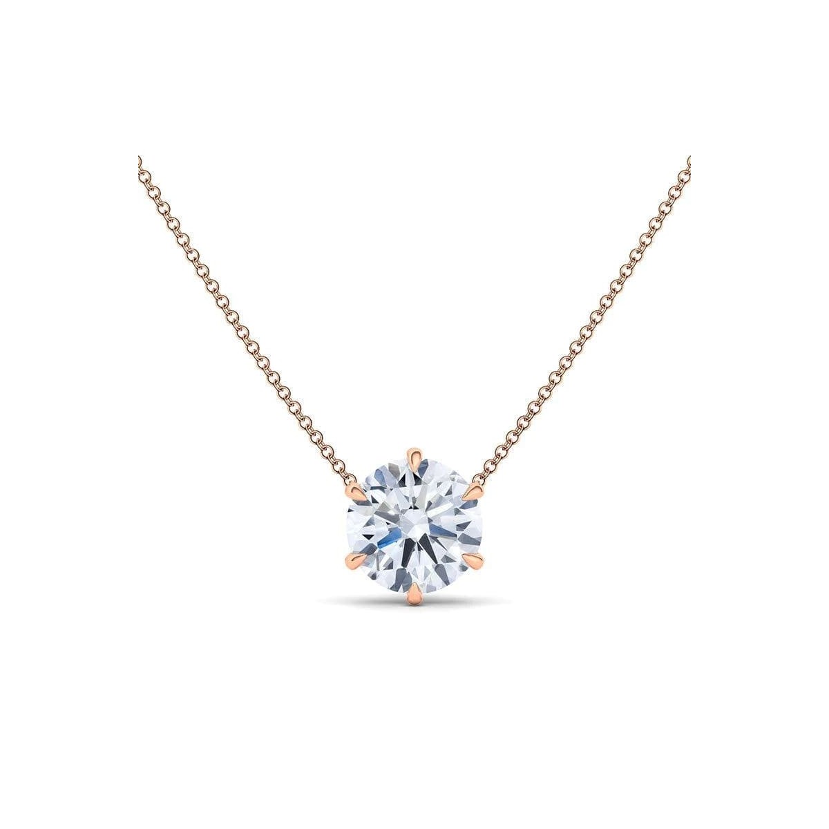 Ciondolo Diamante D-VS1 Naturale di 0.50 carati