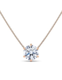 Ciondolo Diamante D-VS1 Naturale di 0.50 carati