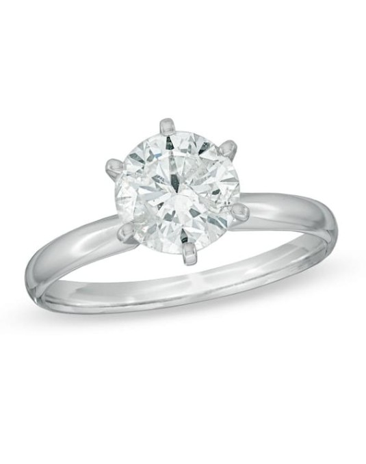 Anello Di Platino con Diamante