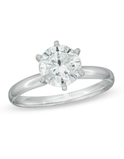 Anello Platino Di Fidanzamento con Diamante