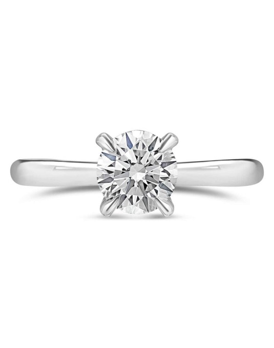 Anello Platino Di Matrimonio con Diamante