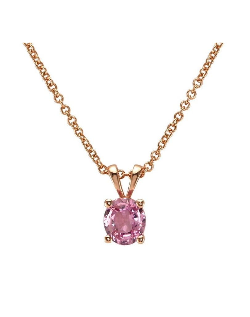 Ciondolo Zaffiro Rosa di 1 carato