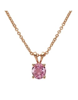 Ciondolo Zaffiro Rosa di 1 carato