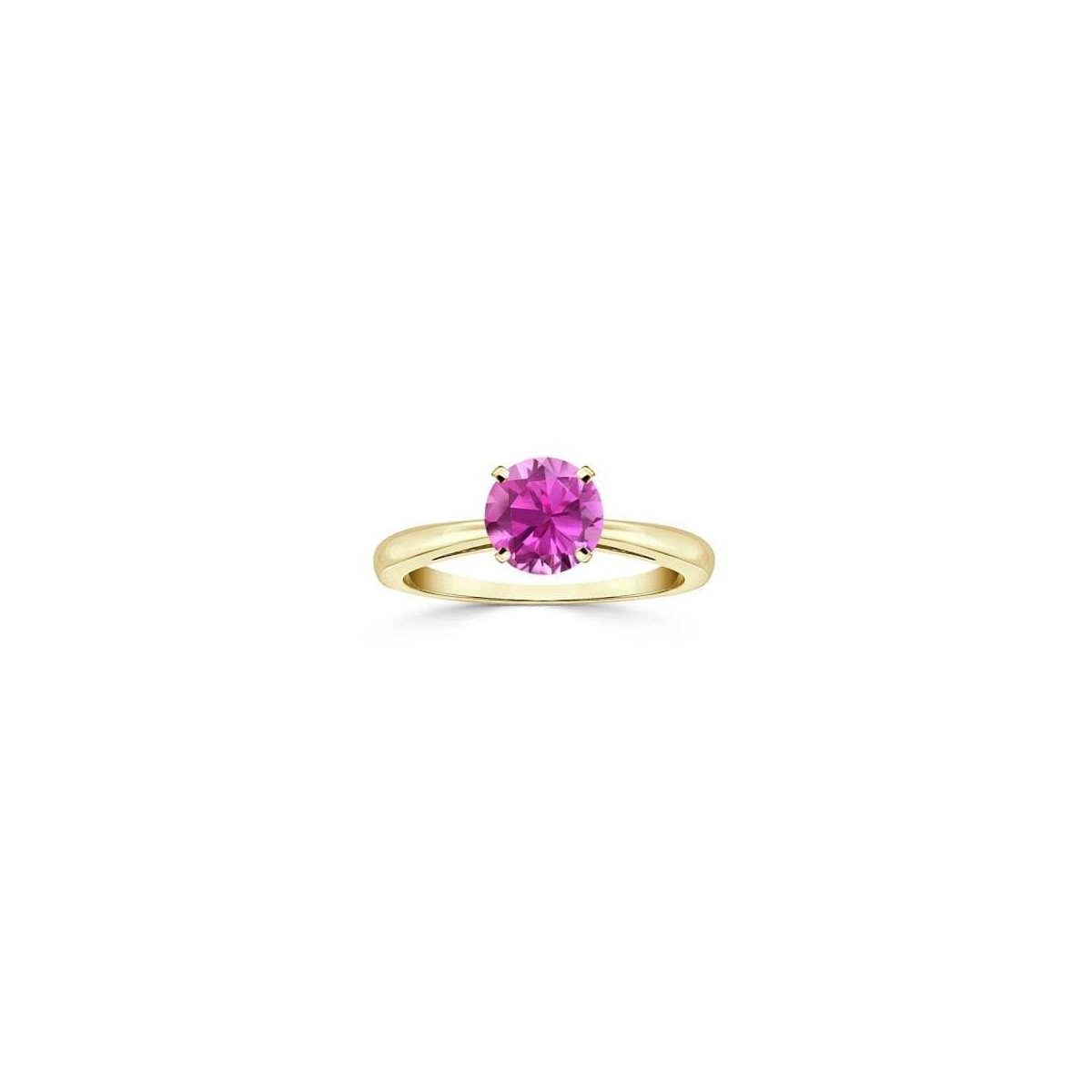 Anello Zaffiro Rosa di 1 carato