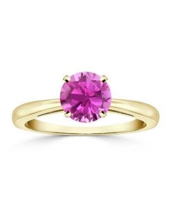 Anello Zaffiro Rosa di 1 carato