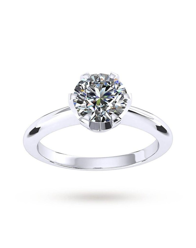  Solitario Modello Bulgari con diamante 0.90