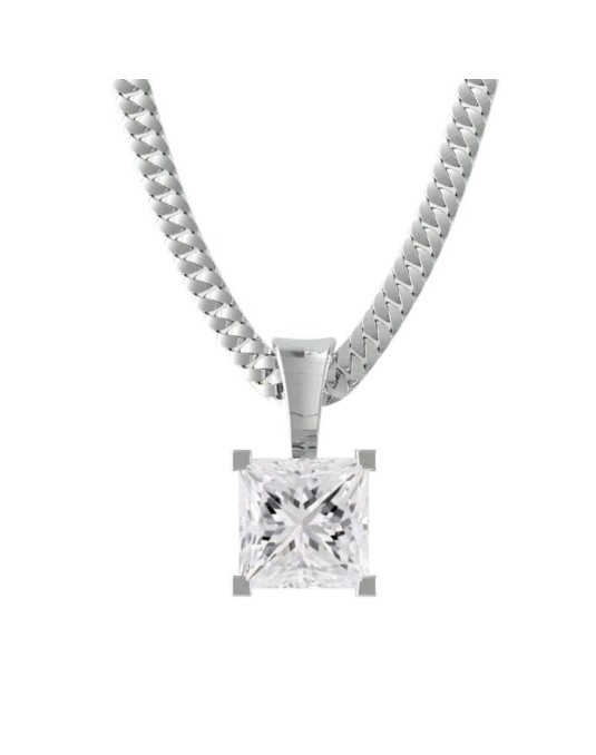 Ciondolo Modello Bulgari con Diamante Princess