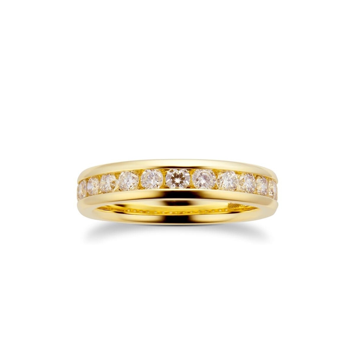 Anello Veretta Modello Tiffany con diamanti