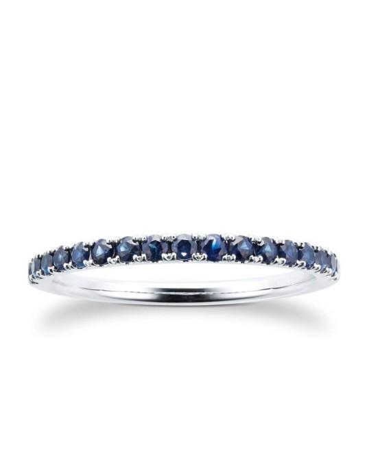 Anello Eternity Zaffiri Blu 1 carato