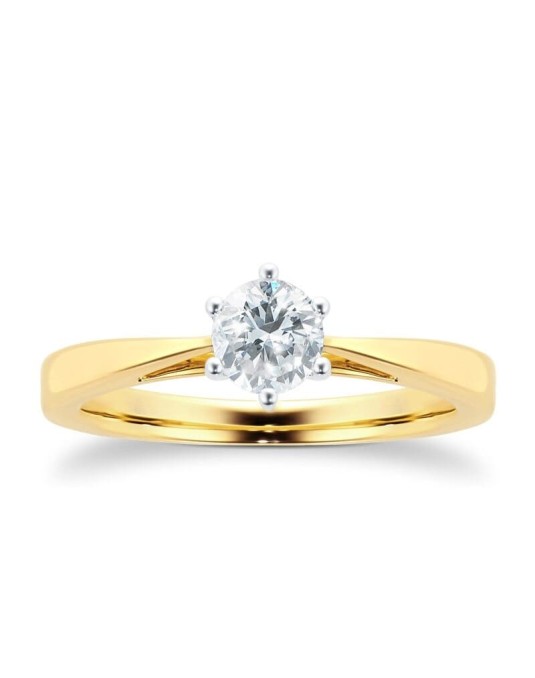 Anello Matrimonio Modello Damiani diamante 0.50