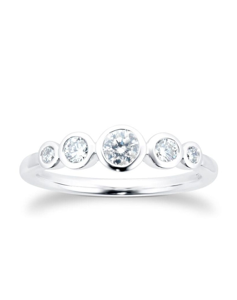 Anello Riviera Modello Cartier con Diamanti