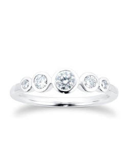 Anello Riviera Modello Cartier con Diamanti