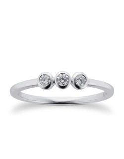 Trilogy Platino Modello Damiani con Diamanti