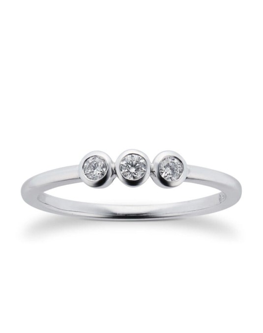 Trilogy Platino Modello Tiffany con Diamanti