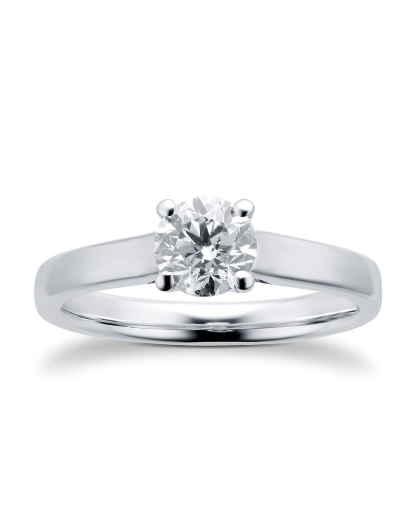 Anello Fidanzamento Modello Tiffany con diamante