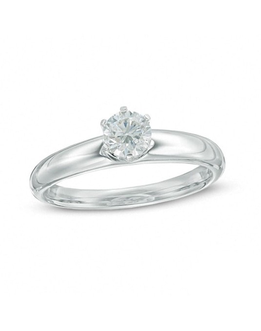 Anello Solitario Modello Bulgari con diamante