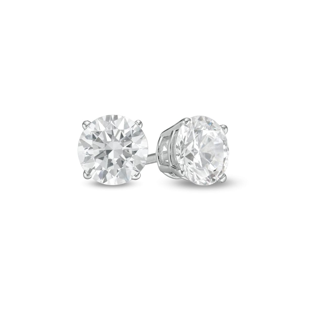 Orecchini Punto Luce Modello Tiffany con diamanti