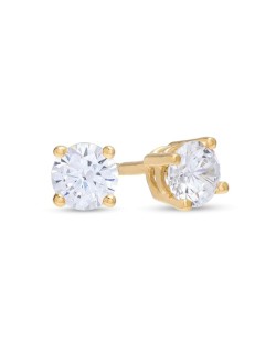Orecchini Oro Giallo Modello Cartier Con Diamanti