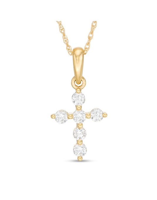 Pendente Croce Con Diamanti 1.20 carati