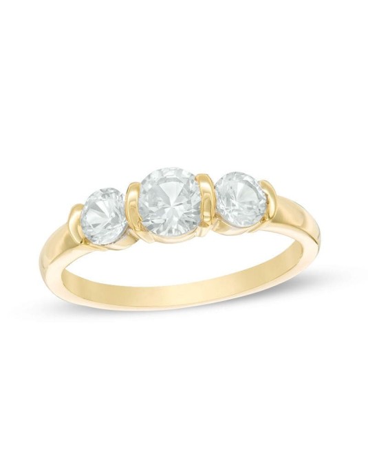 Anello Trilogy da Donna in oro giallo 18k
