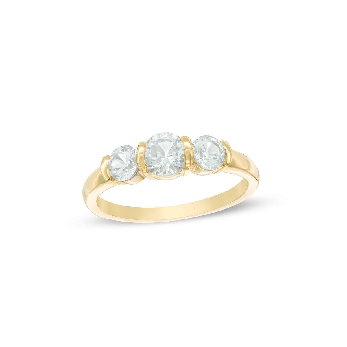 Anello Trilogy da Donna in oro giallo 18k