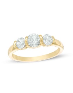 Anello Trilogy da Donna in oro giallo 18k