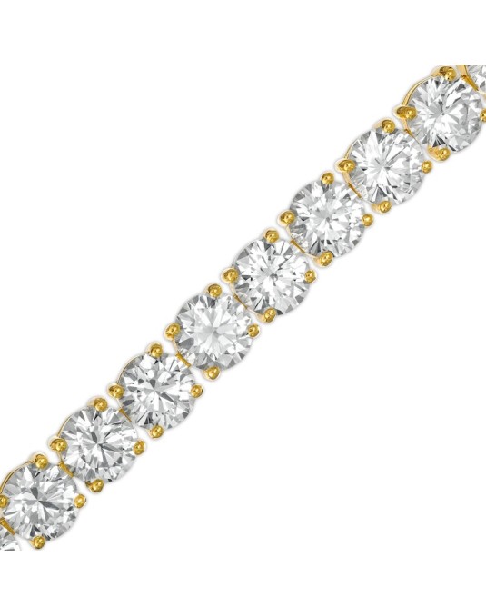 Braccialetto Oro Giallo Modello Tiffany con diamanti