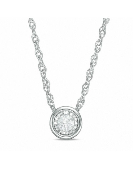 Pendente Platino Modello Bulgari con diamante