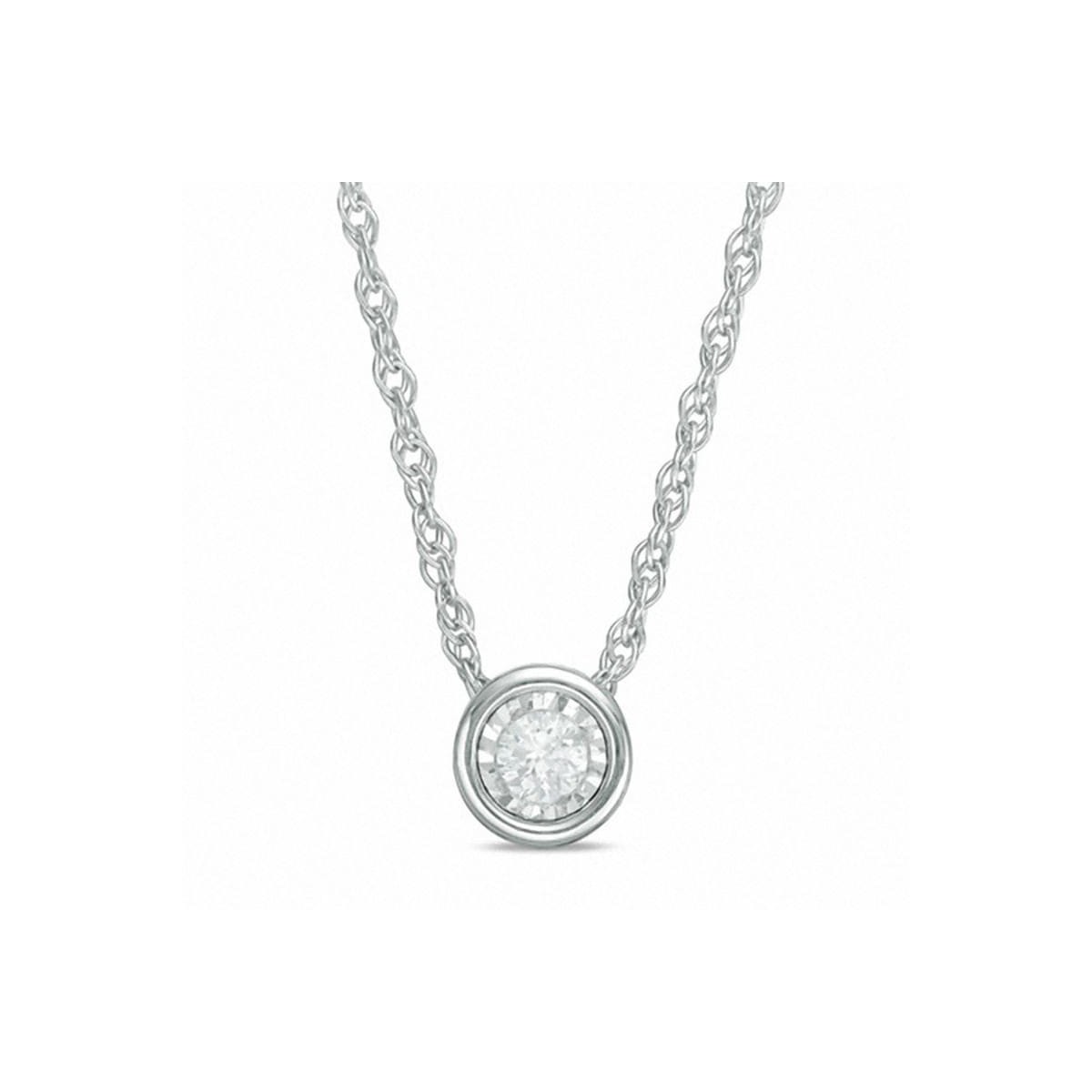 Pendente Platino Modello Bulgari con diamante
