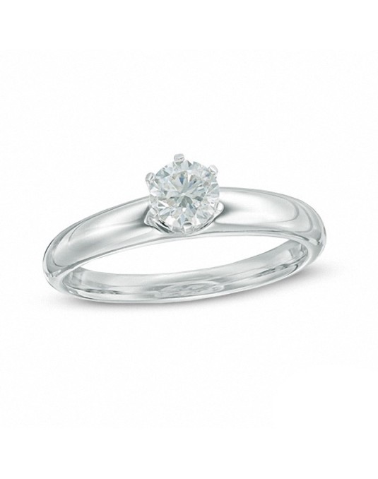 Anello Donna Modello Tiffany con Diamante