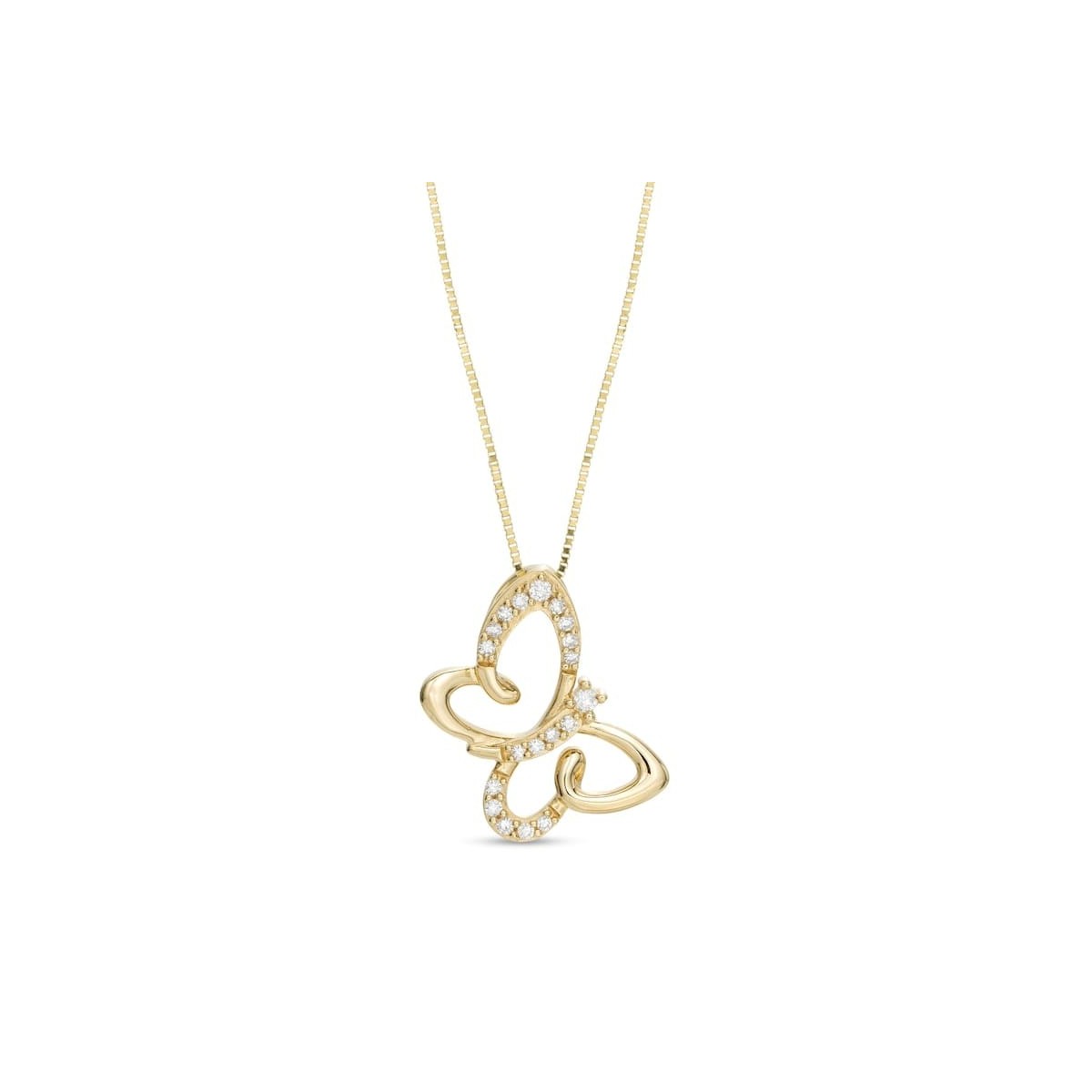 Ciondolo Butterfly con Diamanti