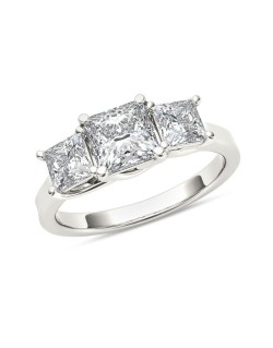 Anello Trilogy Con Diamanti Princess 1 carato