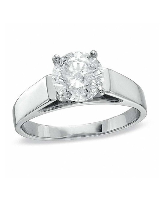 Solitario Modello Stroili in Oro Bianco 18k