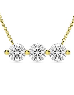 Ciondolo Trilogy Oro Giallo 18k con Diamanti