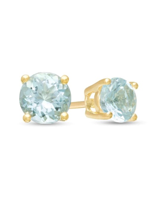 Orecchini Con Acquamarine di 1 carato