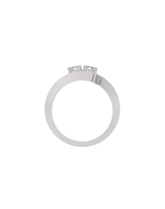 Bilogy in Oro Bianco 18k con diamanti