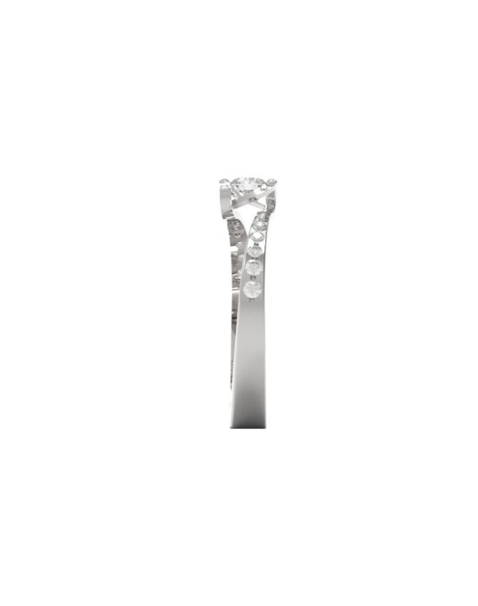Anello Modello Scermino con Diamanti